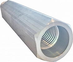 Шестигранные алюминиевые удлинители для алмазной коронки Kern 1 1/4 UNC, 100 мм